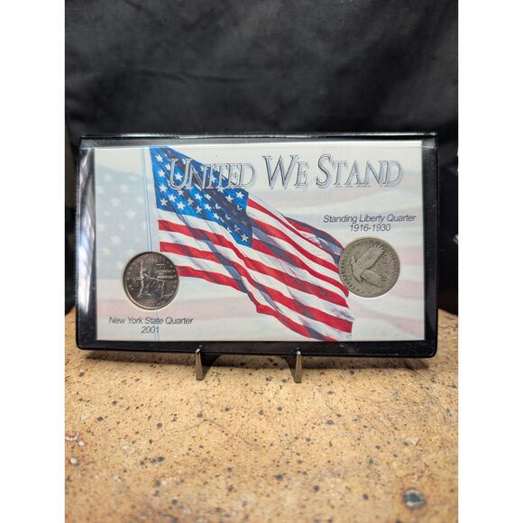 Other - United We Stand Coin Display – NY 2001 & Standing Liberty Quarter
